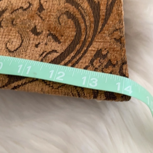 Vintage Grandma’s drapes tan rectangular handbag - Picture 9 of 11